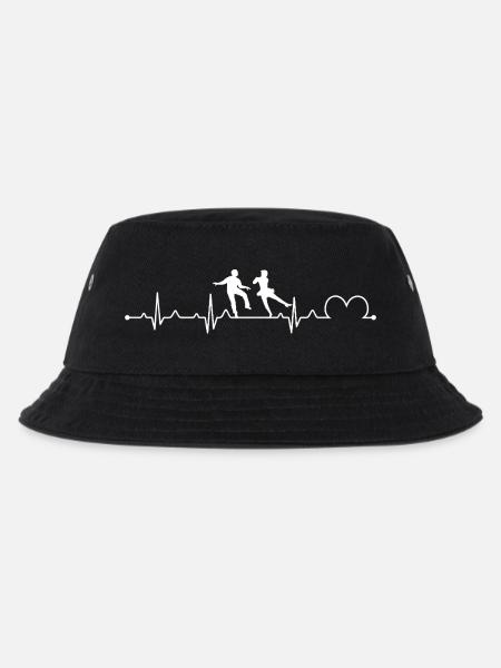 Irischer Step-Tanz Herzschlag EKG Irischer Tänzer - Kinder Bucket Hat - Schwarz