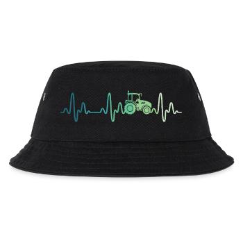 Farmer Herzschlagtraktor - Kinder Bucket Hat - Schwarz - Vorne