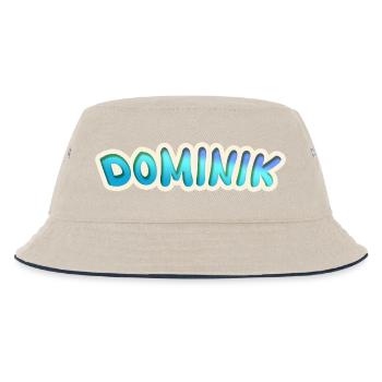 Beruf Dominik - Kinder Bucket Hat - Natur/Navy - Vorne