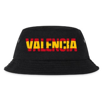 Valencia Flagge Spanien - Kinder Bucket Hat - Schwarz - Vorne