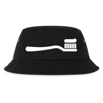 Toothbrush, Dentist, Brushing Teeth - Kids’ Bucket Hat - black - Front