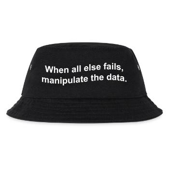 Lustige Datenstatistik Datenwissenschaftler Statistiker - Kinder Bucket Hat - Schwarz - Vorne