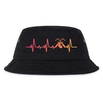 Schweißer Sunset Heartbeats Schweißen - Kinder Bucket Hat - Schwarz - Vorne