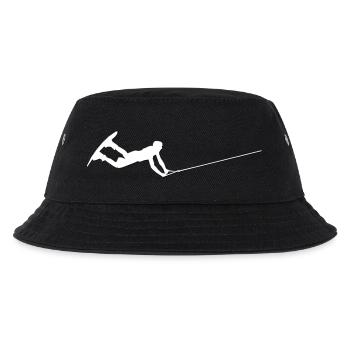 Wakeboarder WHITE/black - Kinder Bucket Hat - Schwarz - Vorne
