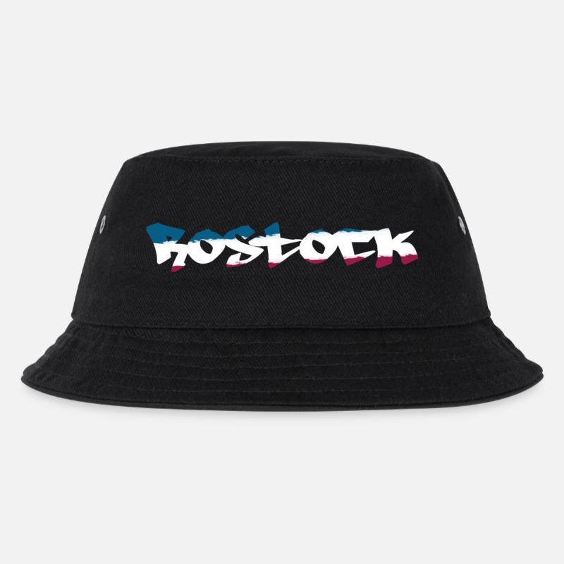 Rostock Graffiti - Kinder Bucket Hat - Schwarz