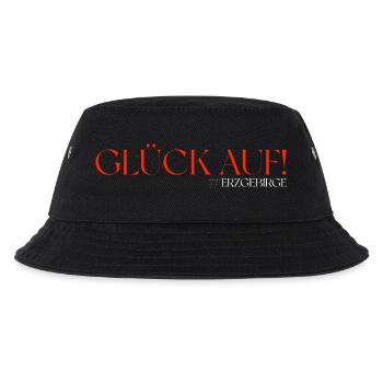 Erzgebirgische Mundart - Kinder Bucket Hat - Schwarz - Vorne