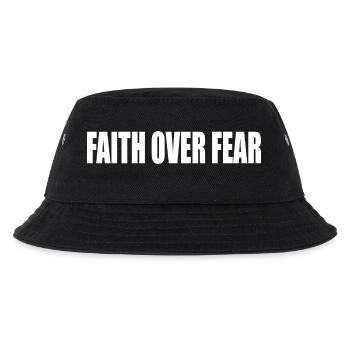 Faith over fear - Kids’ Bucket Hat - black - Front