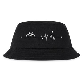 Cycling Pulse Fahrradgrafik - Kinder Bucket Hat - Schwarz - Vorne
