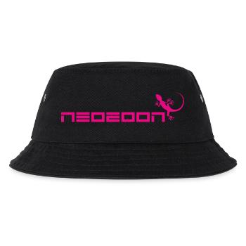 neozoon magenta - Kinder Bucket Hat - Schwarz - Vorne
