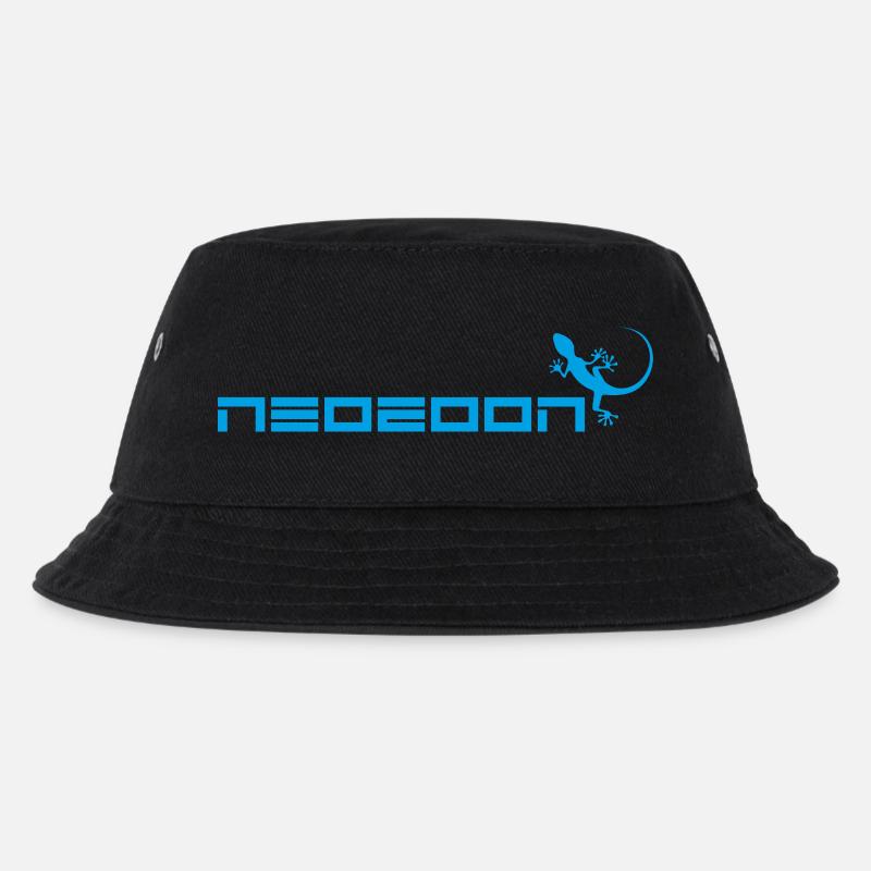neozoon cyan - Kinder Bucket Hat - Schwarz