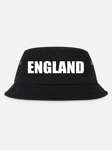 England - Kinder Bucket Hat - Schwarz