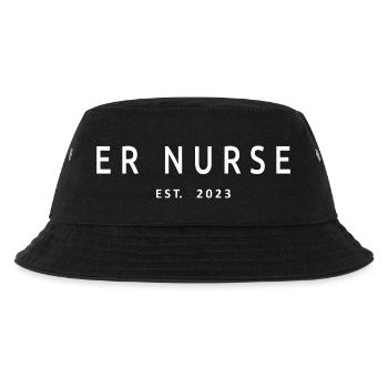 2023 Diplom-Krankenpflegeschülerin - Kinder Bucket Hat - Schwarz - Vorne