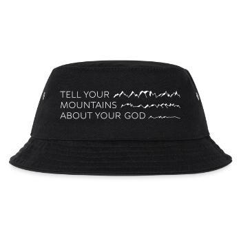tell your mountains about your god - Kinder Bucket Hat - Schwarz - Vorne