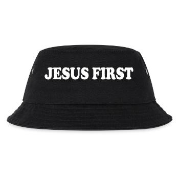 Jesus first - Kids’ Bucket Hat - black - Front
