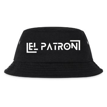 El Patron Lettering – Stylischer Spruch - Kinder Bucket Hat - Schwarz - Vorne