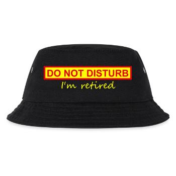 Bitte nicht stören, ich bin im Ruhestand - Kinder Bucket Hat - Schwarz - Vorne