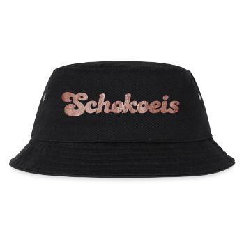 Schoko Eis Schokolade Eiscreme süß naschen Sommer - Kinder Bucket Hat - Schwarz - Vorne