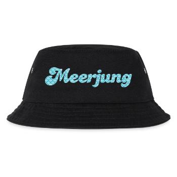 Meerjung Küste Meer Mann Fischkopp Schuppen Fan - Kinder Bucket Hat - Schwarz - Vorne