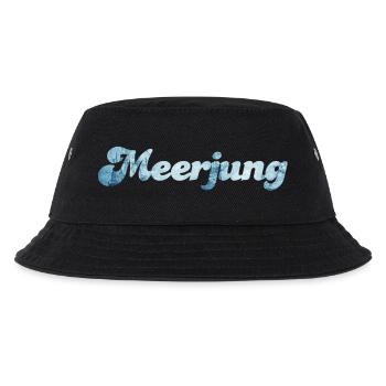 Meerjung Schiff nordisch Handschrift coole Sprüche - Kinder Bucket Hat - Schwarz - Vorne