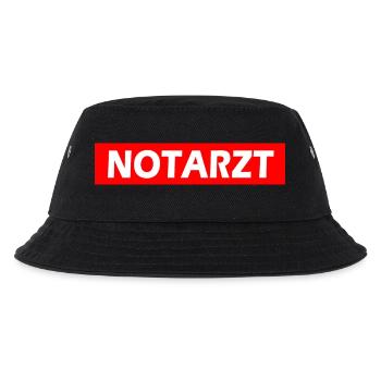 Notarzt - Kinder Bucket Hat - Schwarz - Vorne