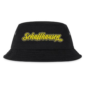 Schaffhausen Script Schriftzug - Kinder Bucket Hat - Schwarz - Vorne