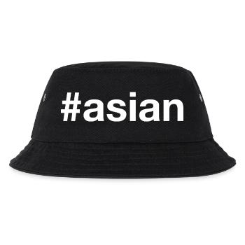 ASIAN Asien Hashtag - Kinder Bucket Hat - Schwarz - Vorne