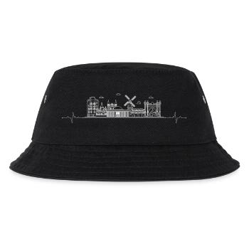 City Pulse Skyline - Kinder Bucket Hat - Schwarz - Vorne