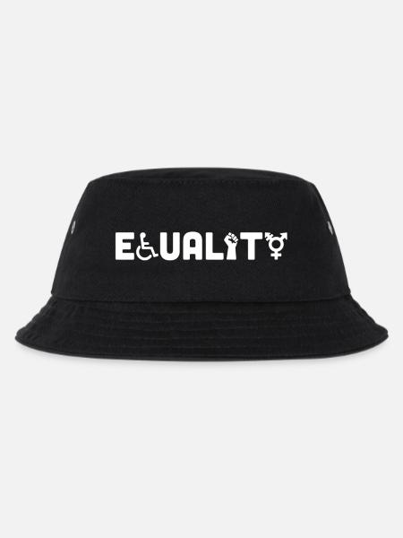 EQUALITY - Kinder Bucket Hat - Schwarz