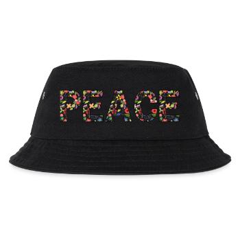 Peace - Kids’ Bucket Hat - black - Front