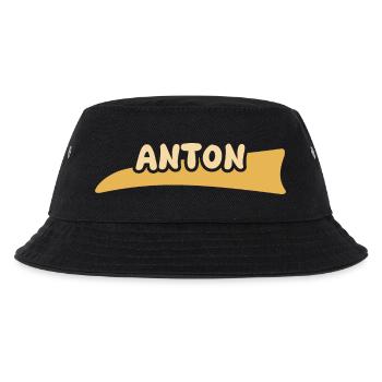 Vorname Anton - Kinder Bucket Hat - Schwarz - Vorne