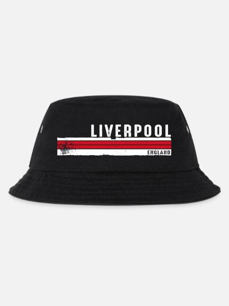 Liverpool - England Vibrant Heritage Geschenk für Großbritannien - Kinder Bucket Hat - Schwarz