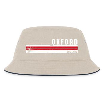 Oxford England Vintage Design - Kinder Bucket Hat - Natur/Navy - Vorne