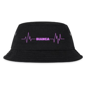Vorname Bianca - Kinder Bucket Hat - Schwarz - Vorne