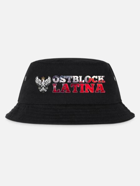 Ostblock Latina Polin Polen weißer Adler Geschenk - Kinder Bucket Hat - Schwarz