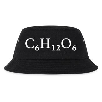 C6H12O6 - Glucose / Glucose - Chemical Formula - Kids’ Bucket Hat - black - Front
