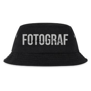 Fotograf mit Herz und Seele (Black) - Kinder Bucket Hat - Schwarz - Vorne