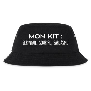 Mon kit : seringue, sourire et sarcasme - Bob Enfant - noir - Devant