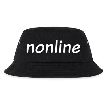 nonline - Kinder Bucket Hat - Schwarz - Vorne