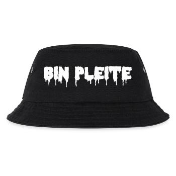 Bin pleite - Shirt - Kinder Bucket Hat - Schwarz - Vorne
