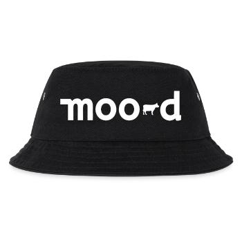 Mood Kuh Wortspiel Minimal - Kinder Bucket Hat - Schwarz - Vorne