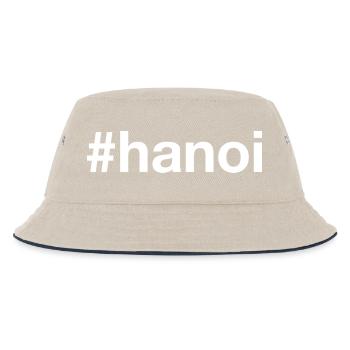 Hashtag Hanoï Vietnam - Bob Enfant - blanc cassé/bleu marine - Devant