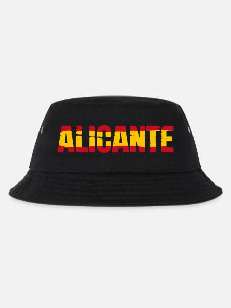 Alicante Flagge Spanien - Kinder Bucket Hat - Schwarz