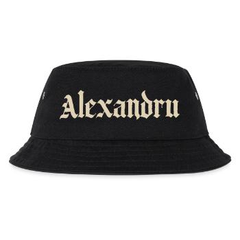 Alexandru Gothic Monogram - Kinder Bucket Hat - Schwarz - Vorne
