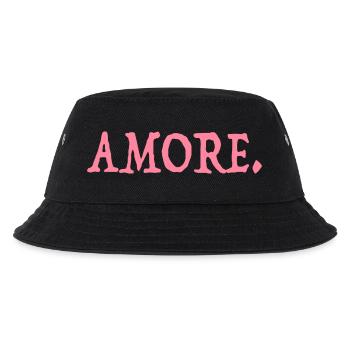 Amore - Kinder Bucket Hat - Schwarz - Vorne
