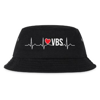 Ich liebe VBS Heartbeat Bibelschullehrer-Geschenk - Kinder Bucket Hat - Schwarz - Vorne