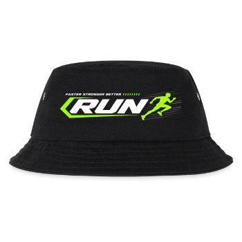 Neon Run Logo Sprint Look - Kids’ Bucket Hat - black - Front