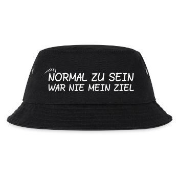 Normal zu sein war nie mein Ziel - Kinder Bucket Hat - Schwarz - Vorne