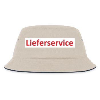 Service de livraison Logo - Bob Enfant - blanc cassé/bleu marine - Devant