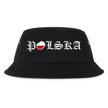Polen - Kinder Bucket Hat - Schwarz - Vorne