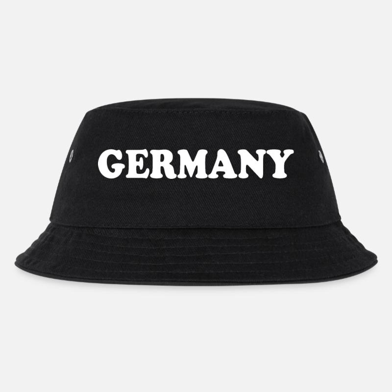 Deutschland - Kinder Bucket Hat - Schwarz